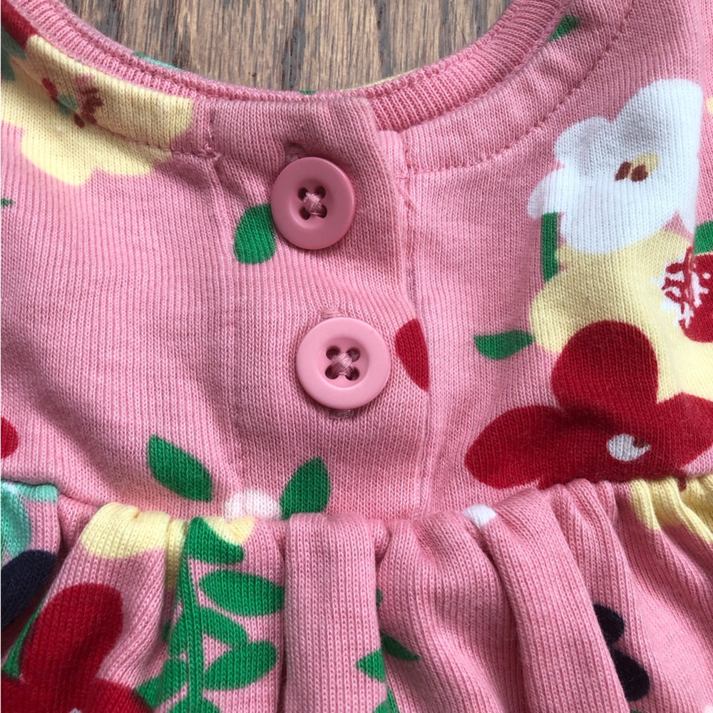 Hanna Andersson Floral Dress 6-12 Months - Picture 4 of 6